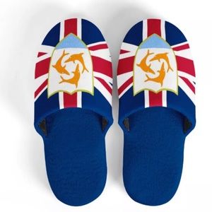 Anguilla Flag house shoe women's 9-10